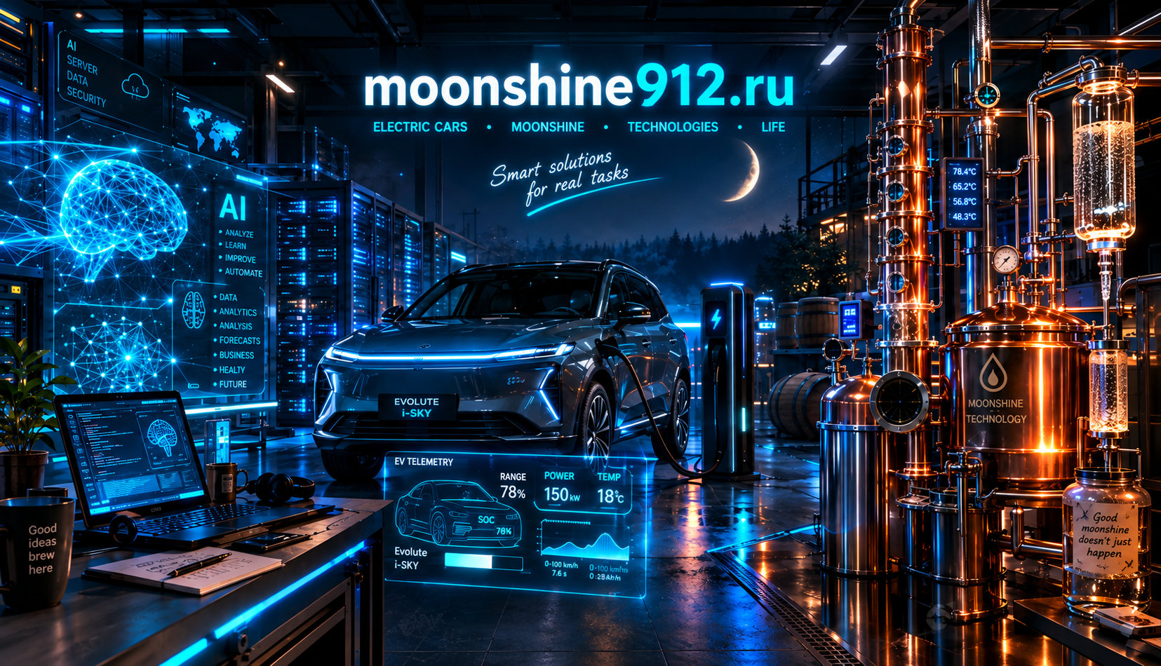 moonshine912.ru — electric cars, moonshine, technologies, life